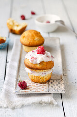 homemade pastries sweet vanilla cupcakes