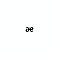 Letters a e, e  a logo icon together vector design