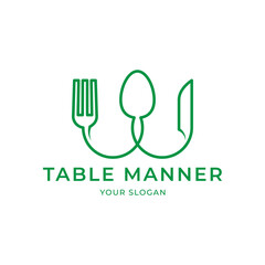 Restaurant logo design template vector isolated illustration