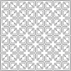 Vector pattern with symmetrical elements . Repeating geometric tiles from striped elements.Monochrome texture.Black and 
white pattern for wallpapers and backgrounds.line art.