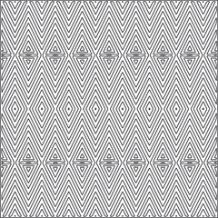 Vector pattern with symmetrical elements . Repeating geometric tiles from striped elements.Monochrome texture.Black and 
white pattern for wallpapers and backgrounds.line art.