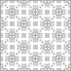 Abstract Geometric Pattern generative computational art illustration.Black and 
white pattern for wallpapers and backgrounds. line art.