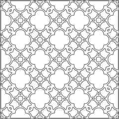 Abstract Geometric Pattern generative computational art illustration.Black and 
white pattern for wallpapers and backgrounds. line art.