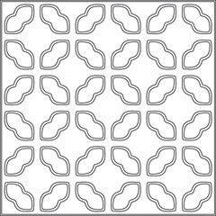 Vector pattern with symmetrical elements . Repeating geometric tiles from striped elements.Monochrome texture.Black and 
white pattern for wallpapers and backgrounds.line art.