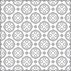Vector pattern with symmetrical elements . Repeating geometric tiles from striped elements.Monochrome texture.Black and 
white pattern for wallpapers and backgrounds.line art.