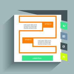 Set elements of infographics, vector illustration template