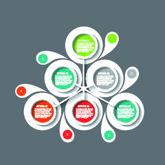 Set elements of infographics, vector illustration template