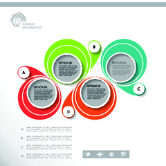 Set elements of infographics, vector illustration template