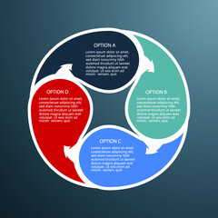 Infographic elements for annual reports