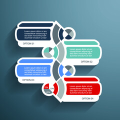 Infographic elements for annual reports