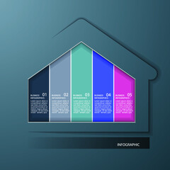 Infographic elements for annual reports