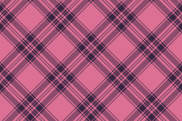 Tartan plaid background, diagonal check seamless pattern. Vector fabric texture for textile print, wrapping paper, gift card, wallpaper.