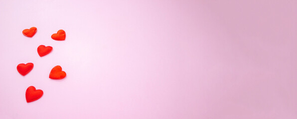 valentine's day concept on pink background. Love, gifts.