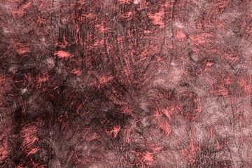 red old circular scratched wall texture - beautiful abstract photo background