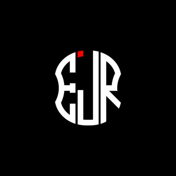 EJR letter logo creative design with vector graphic