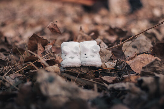 Bootees on the ground