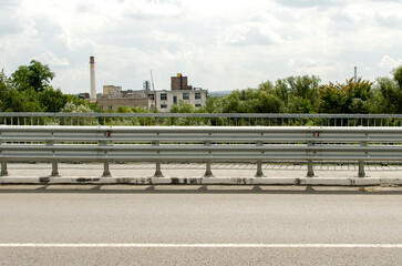 Fototapeta na wymiar Side view of road bridge 