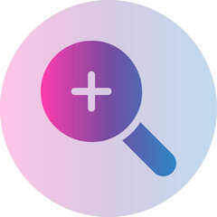 Fototapeta premium zoom in gradient icon