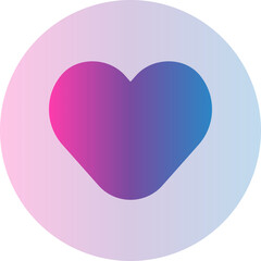 love gradient icon