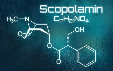 Chemische Formel von Scopolamin