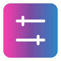 Obraz premium setting gradient icon