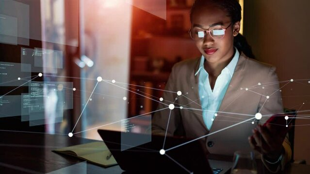 System engineering concept. Communication network. Digital transformation.