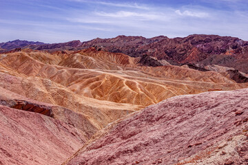 Zabriskie point, death valley, california, usa