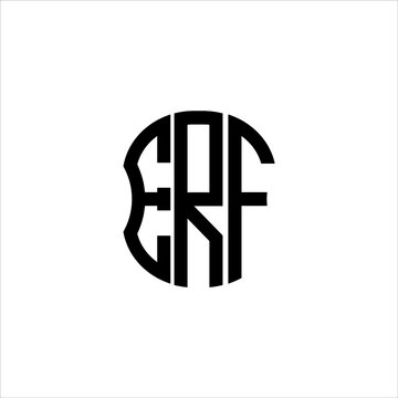 ERF letter logo creative design. ERF unique design
