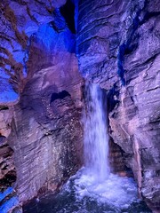 waterfall in the mountains