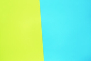 blue and yellow pastel color paper texture top view minimal flat lay background