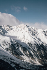 Snow covered mountains