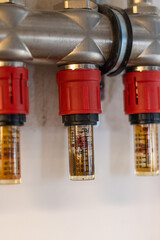 Plastik schaugläser vom Heizsystem - Flow meter