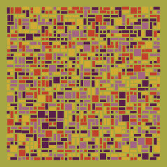 Fototapeta premium Offset Quads generative art background art illustration