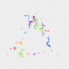 ribbon serpentine tinsel red spiral color curly