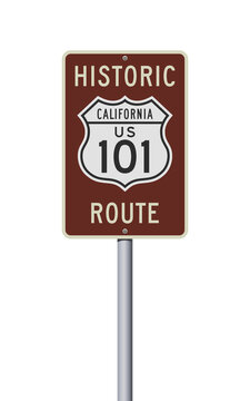 historic 101 highway signs