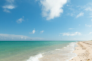 沖縄の百名ビーチです。