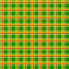 This is a gradient orange checkered pattern with light yellow border and green background. It is a seamless vector pattern work.