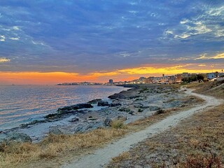 sunset on the beach - Gallipolli - Italy