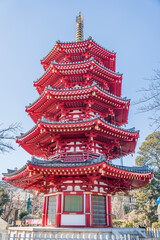 Fototapeta premium 川崎大師 平間寺の八角五重塔【神奈川県・川崎市】