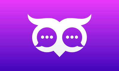 Illustration vector graphic of Owl and Chat. suitable for content related to owls and messages.