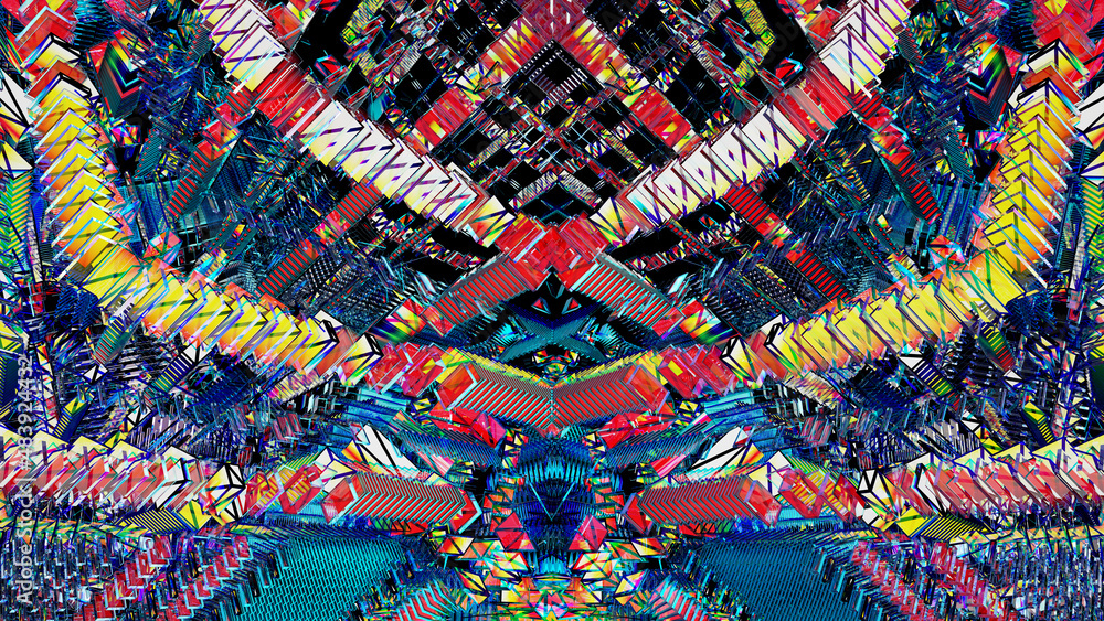 Poster digital garbage, grange glitch or error. abstract technology. futuristic virtual world. cyberspace b