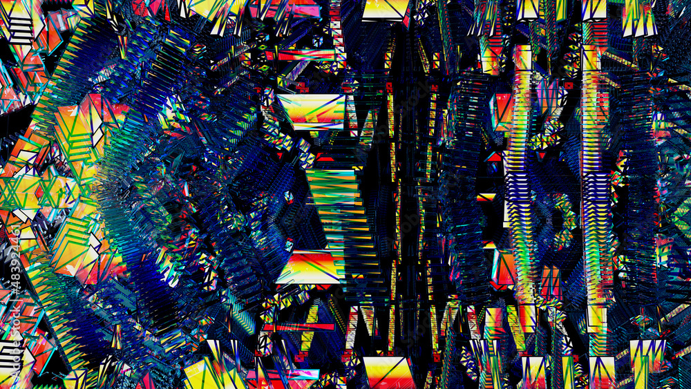 Poster digital garbage, grange glitch or error. abstract technology. futuristic virtual world. cyberspace b