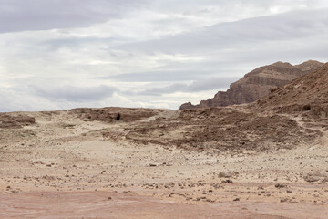 Fantastically  beautiful mountain nature in Timna National Park near Eilat, southern Israel.