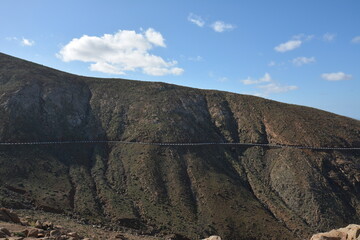Obraz premium View of the mountain landscape. Fuerteventura. Canary Islands. Spain