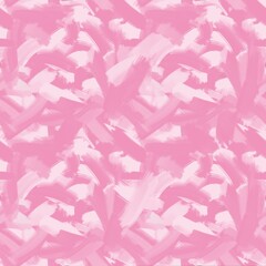 Pink digital paint brush strokes, seamless repeat pattern. Gradient camouflage background. Backdrop to use for valentines day, invitation, greeting cards, posters, montage, scrapbooking, banners. 