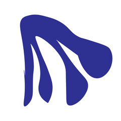 Simple Abstract Shape Cadmium Red