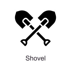 Shovel vector Solid Icon Design illustration. Home Improvements Symbol on White background EPS 10 File