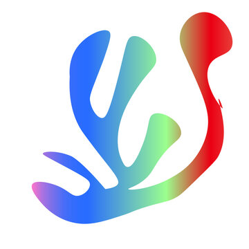 recommend clip art: Simple Abstract Shape Cadmium Red