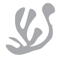 Simple Abstract Shape Cadmium Red