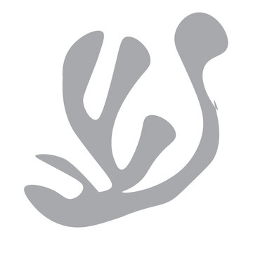 recommend clip art: Simple Abstract Shape Cadmium Red